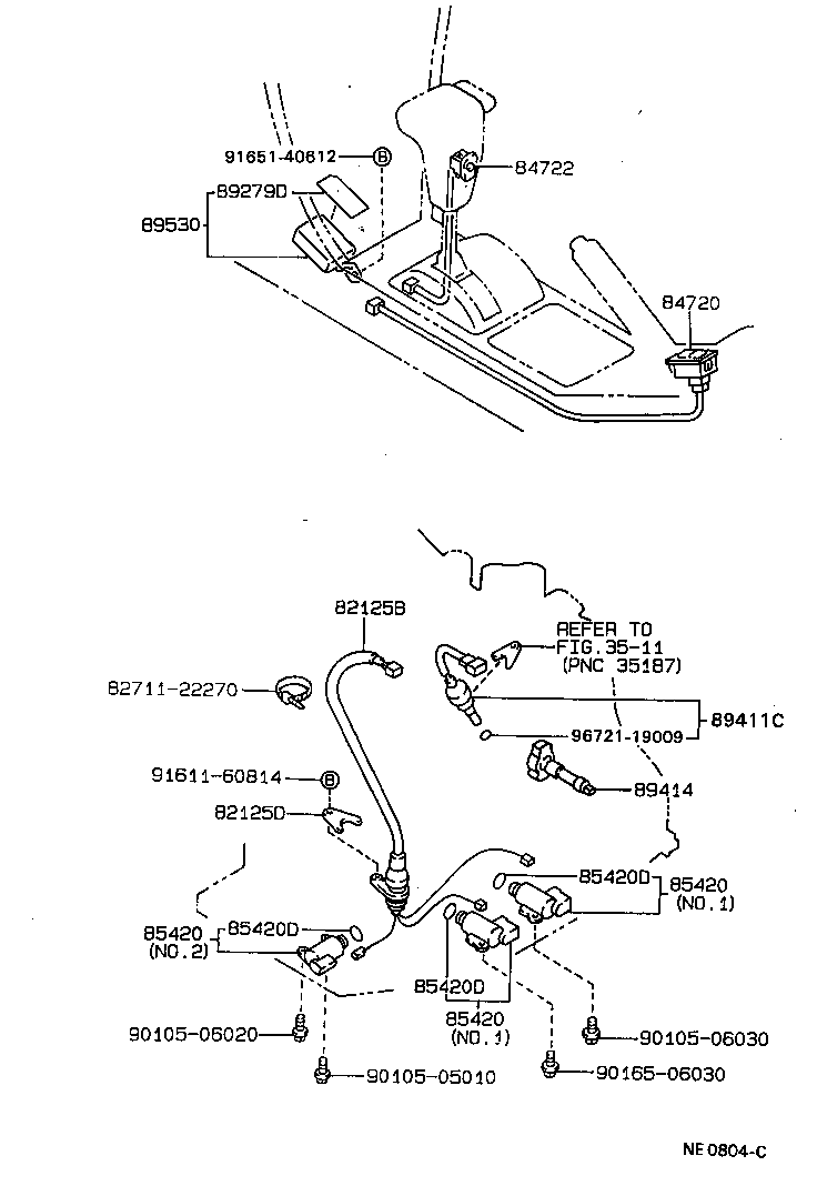 84720-20070 SWITCH ASSY, PATTERN SELECT product image