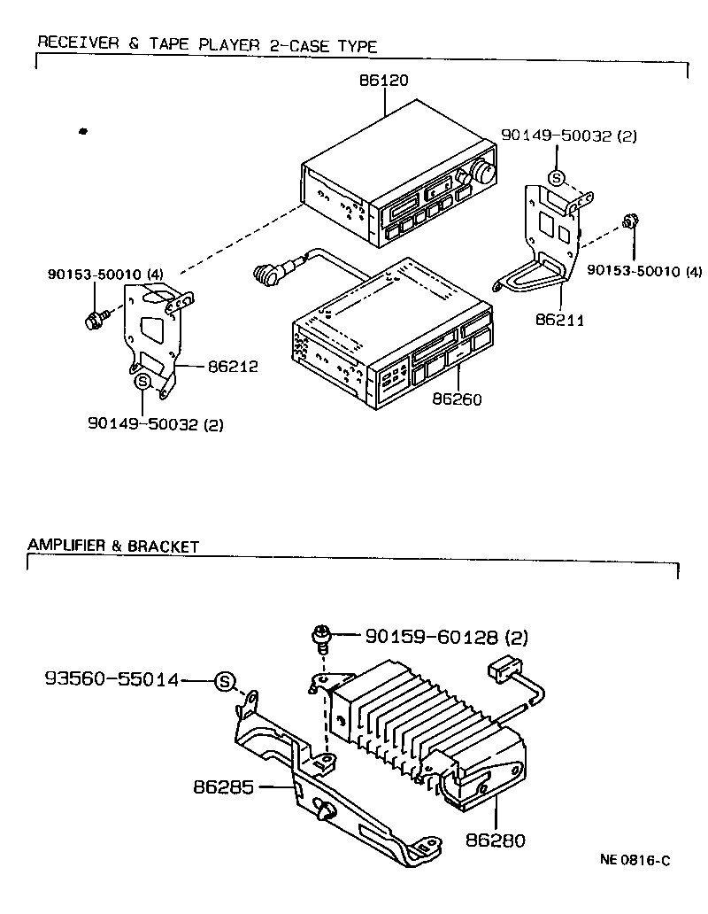 86120-20650 RECEIVER ASSY, RADIO product image