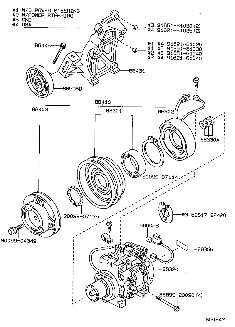 88605-1A720 HARNESS SUB-ASSY, AIR CONDITIONER WIRING product image
