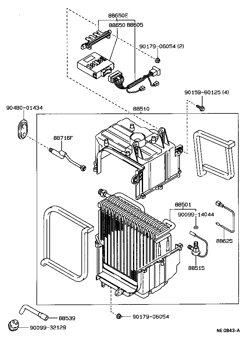 88650-12463 AMPLIFIER ASSY, AIR CONDITIONER, NO.1 product image