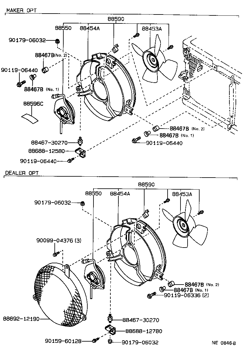 88711-12550 HOSE, COOLER REFRIGERANT DISCHARGE, NO.1 product image