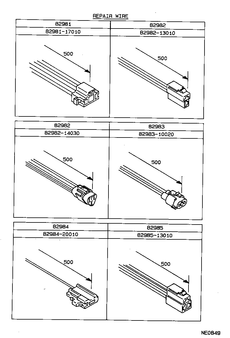 82121-1H040 WIRE, ENGINE product image
