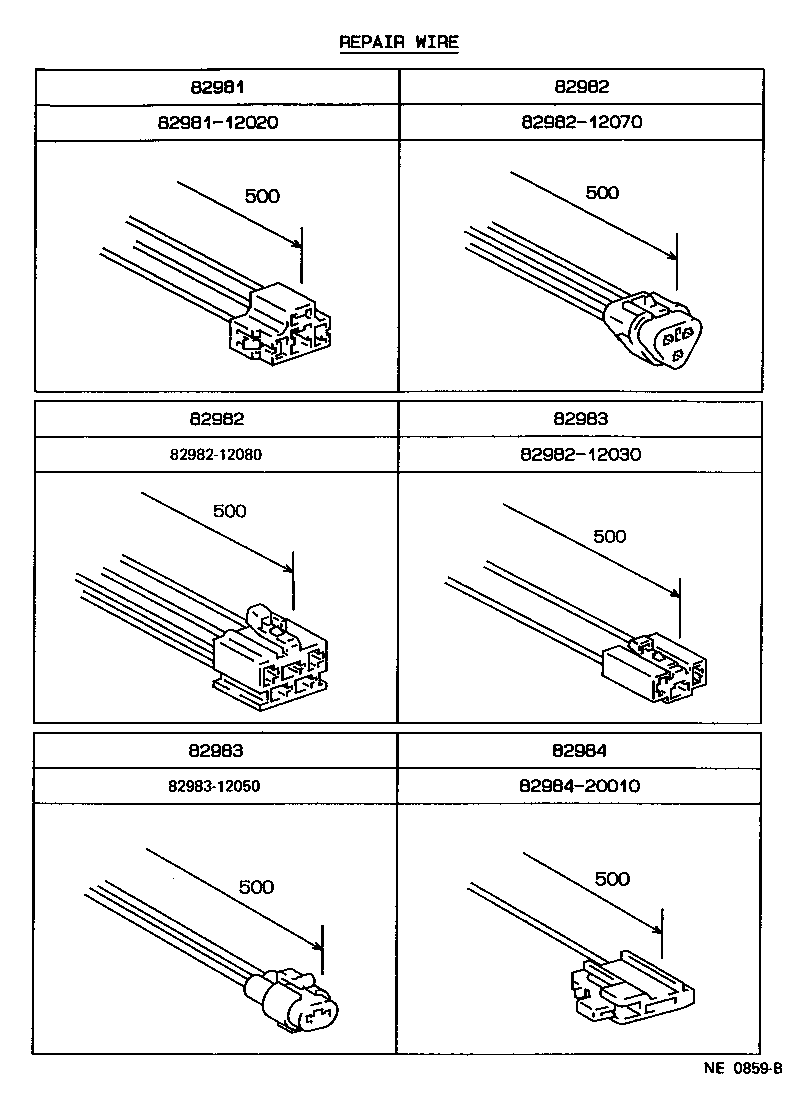 82131-1E280 WIRE, COWL product image
