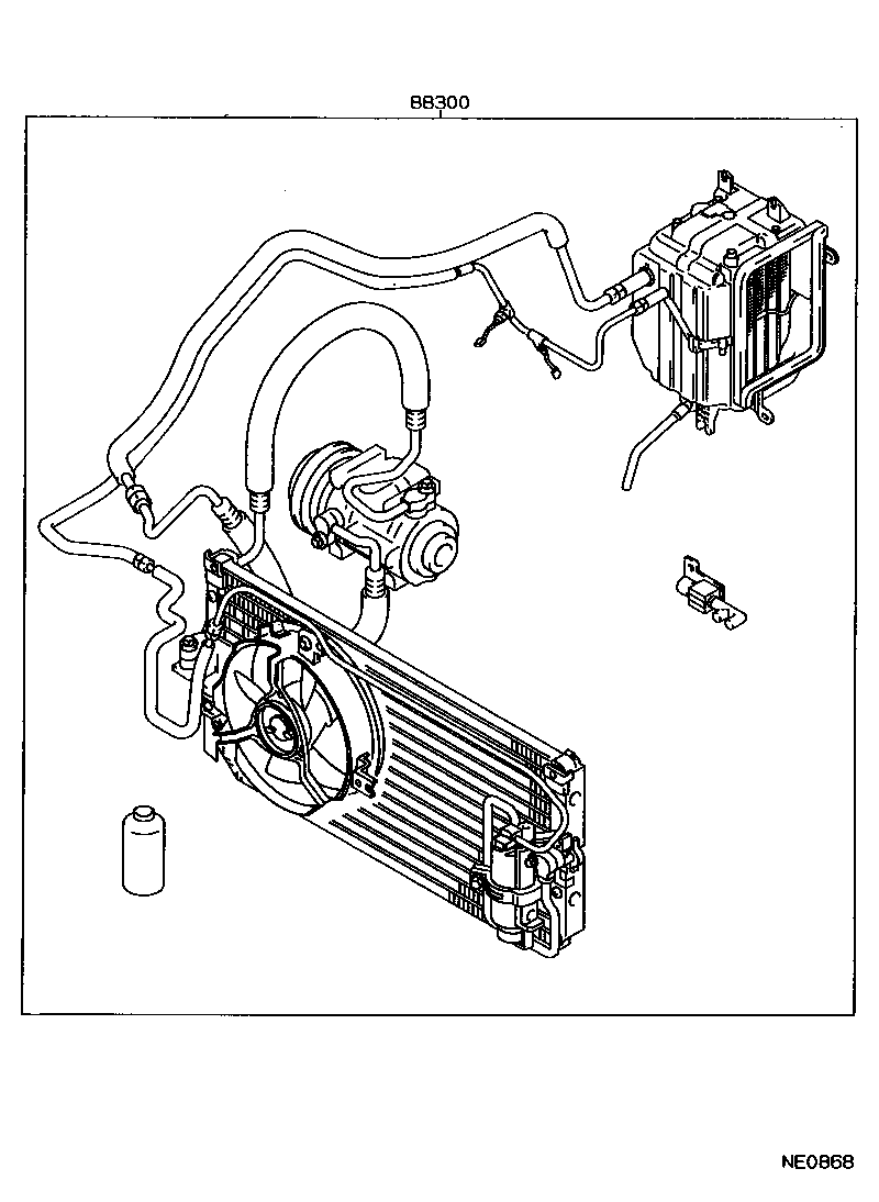 88300-02030 COOLER & ACCESSORY ASSY product image