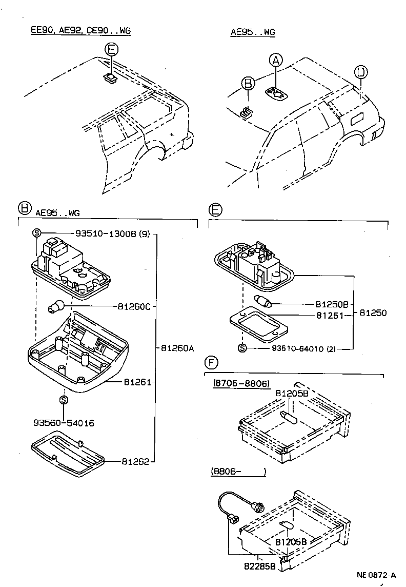 81260-16040 LAMP ASSY, MAP product image