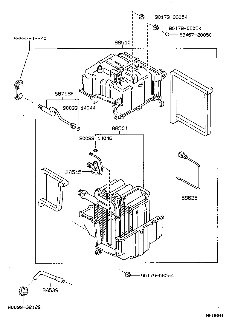 88605-1E280 HARNESS SUB-ASSY, COOLER WIRING, NO.1 product image