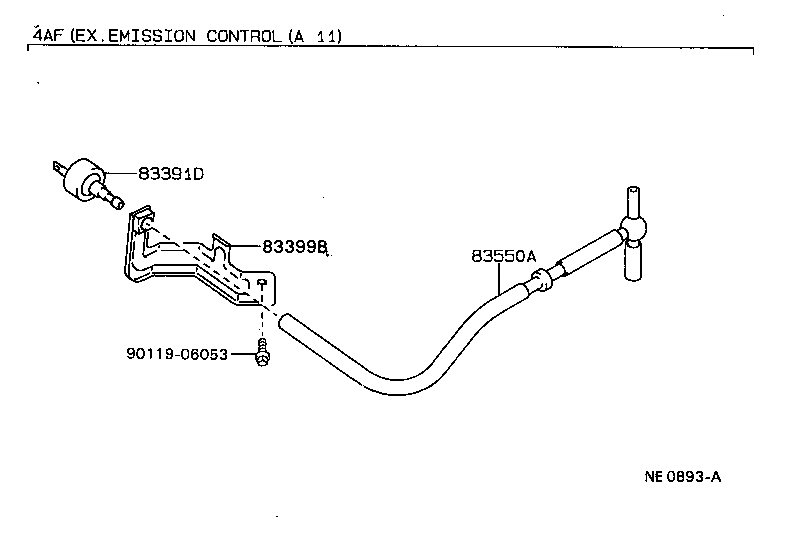 83090-12060 HOSE, ED MONITOR GAGE product image