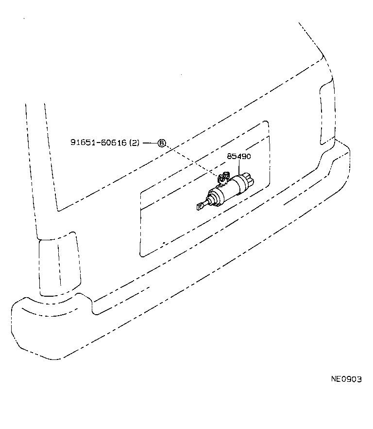 85450-13010 SOLENOID ASSY, DOOR CONTROL BACK product image