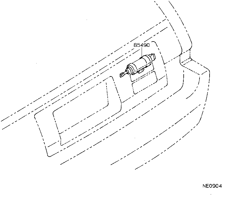 85710-12080 MOTOR ASSY, POWER WINDOW REGULATOR, REAR RH product image