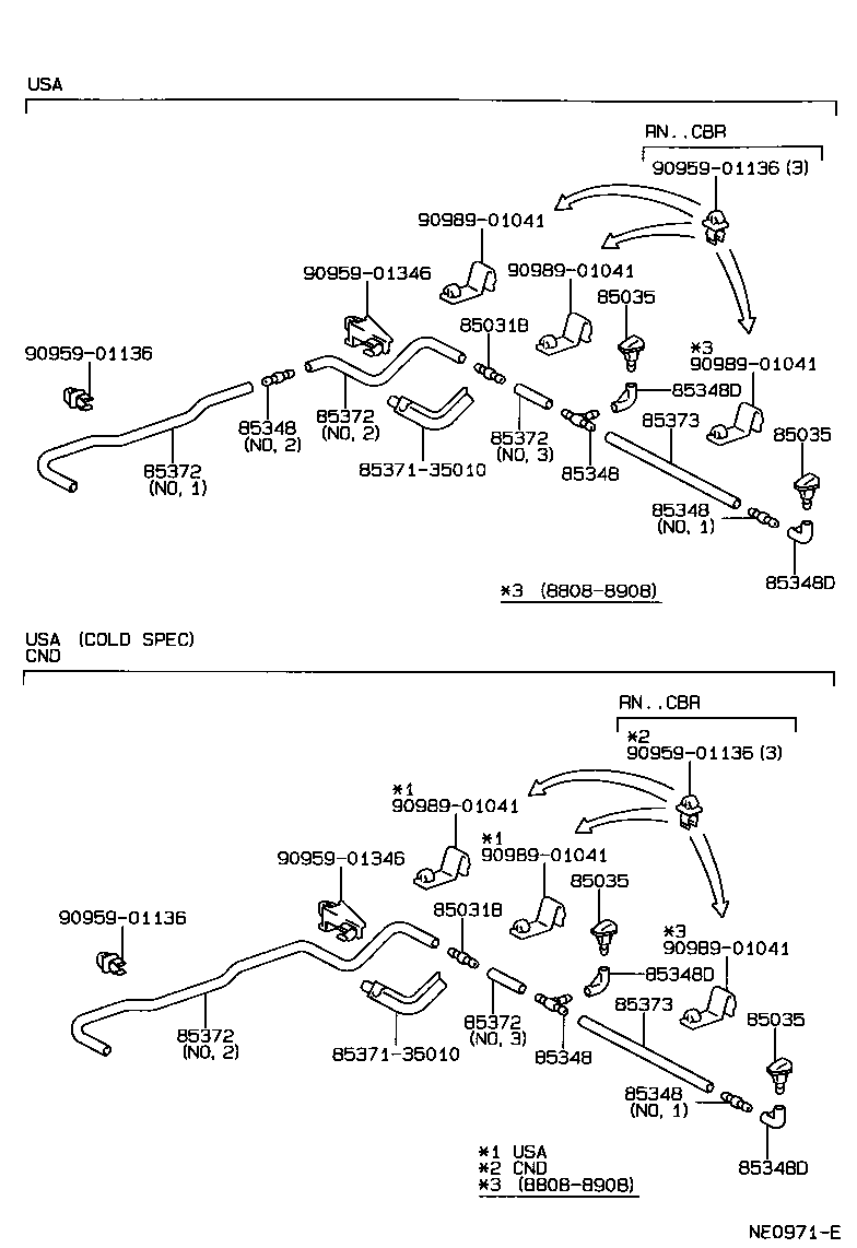 Toyota 85315-04030 JAR ASSY, WINDSHIELD WASHER