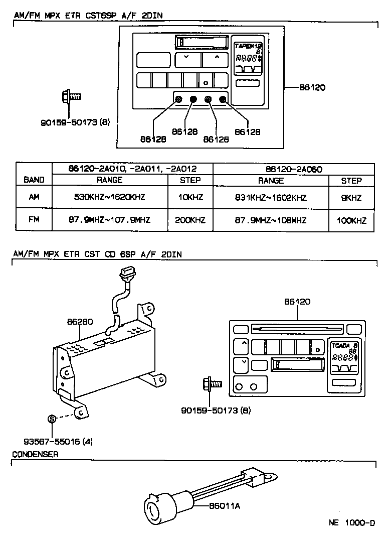 86280-22130 AMPLIFIER ASSY, STEREO COMPONENT product image