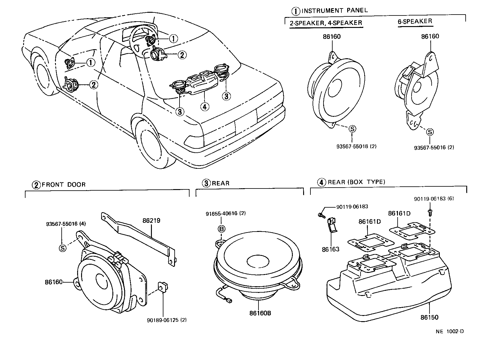 86219-91602 BRACKET, STEREO COMPONENT SPEAKER, NO.1 product image