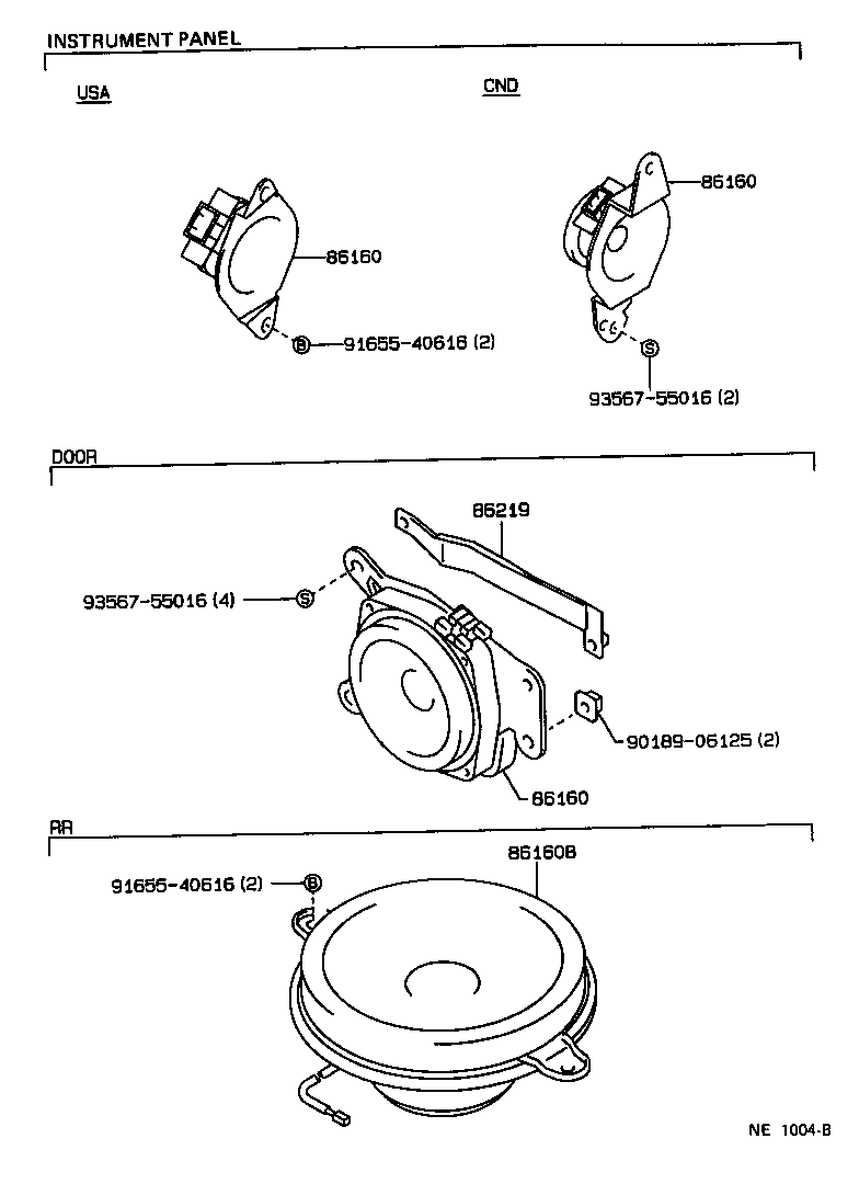 Toyota 86160-22571 SPEAKER ASSY, FRONT NO.1
