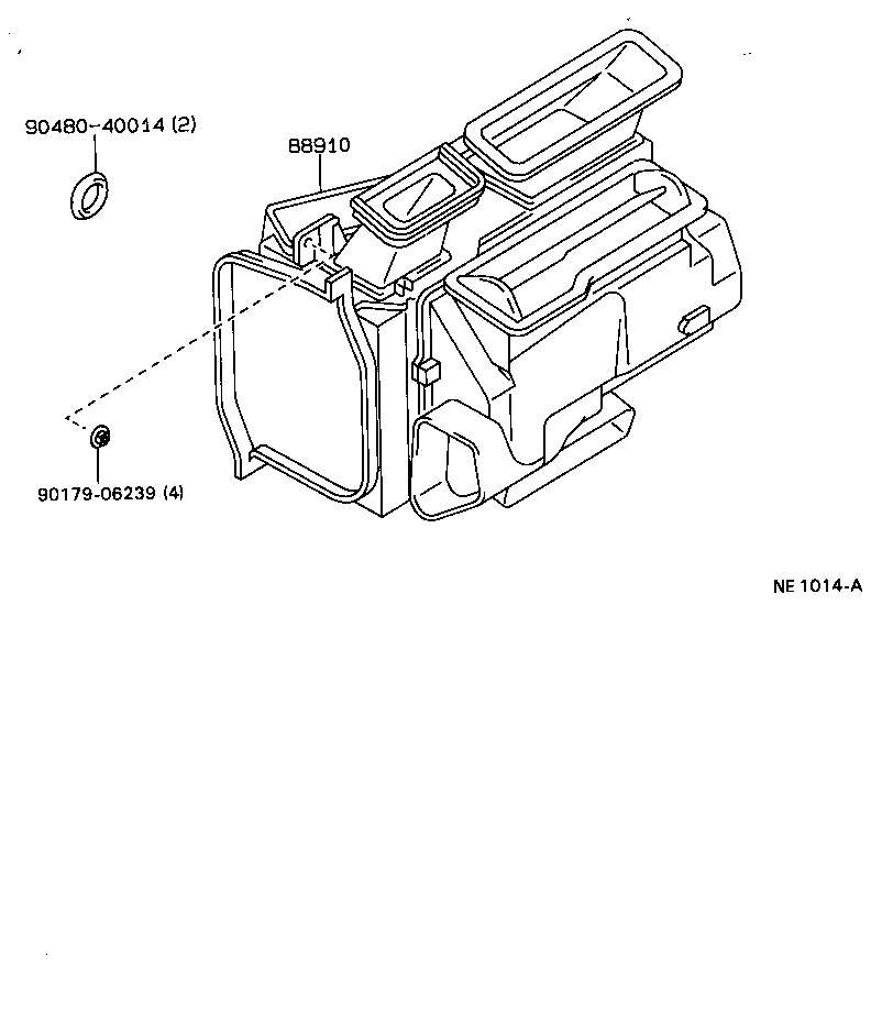 87103-22010 MOTOR SUB-ASSY, HEATER BLOWER, W/FAN product image