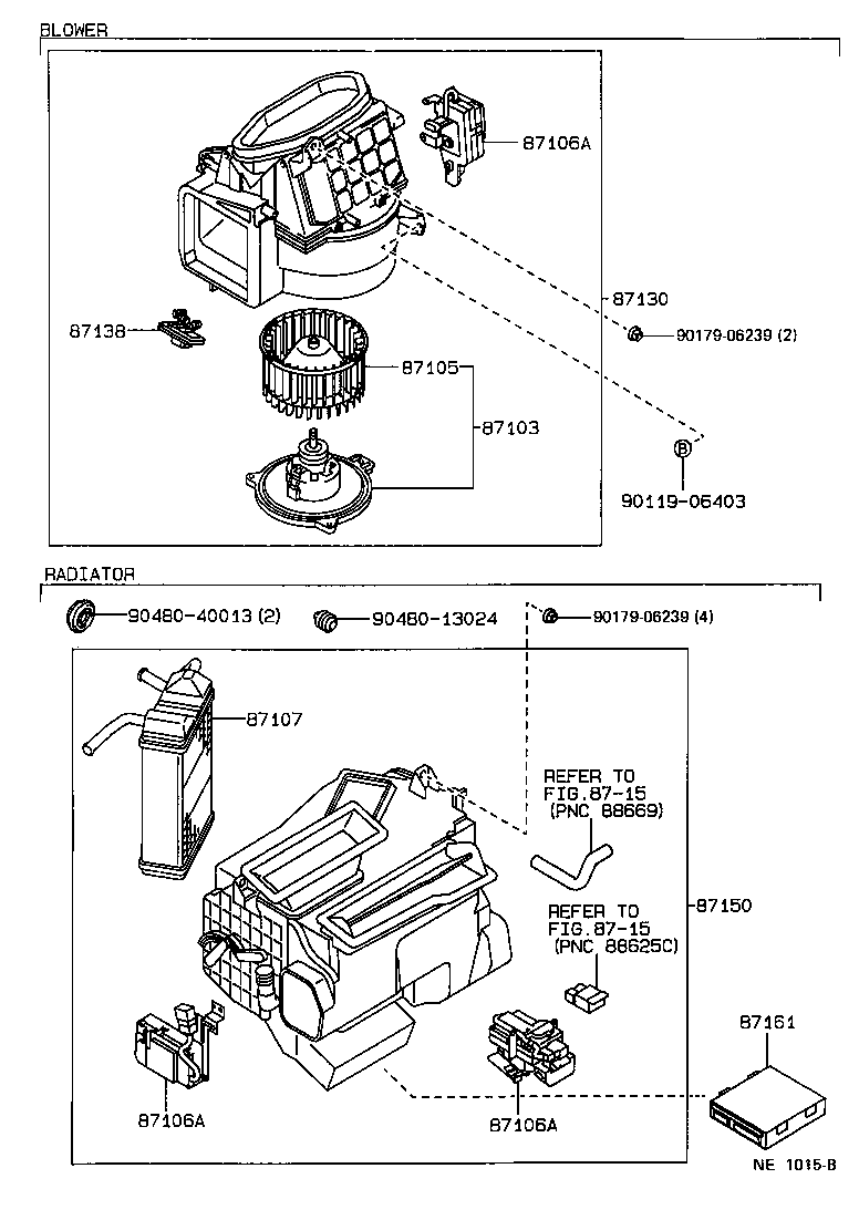 Toyota 87150-22650 RADIATOR ASSY, HEATER