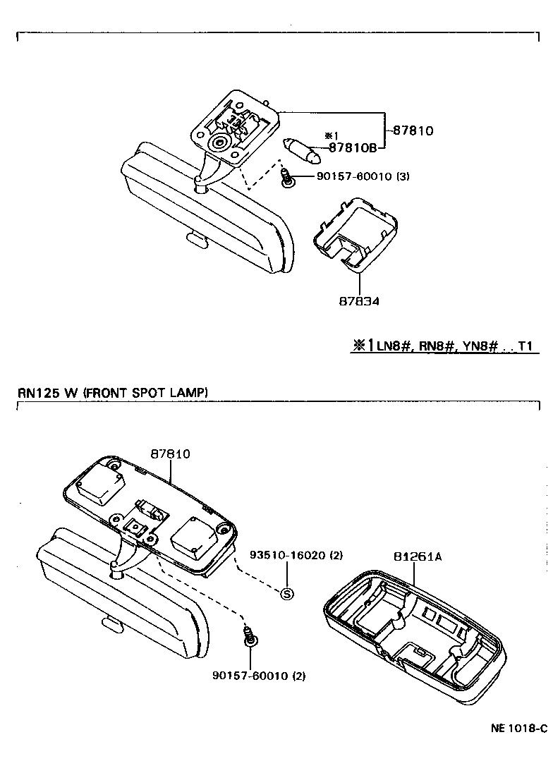 87810-89136-D0 MIRROR ASSY, INNER REAR VIEW product image