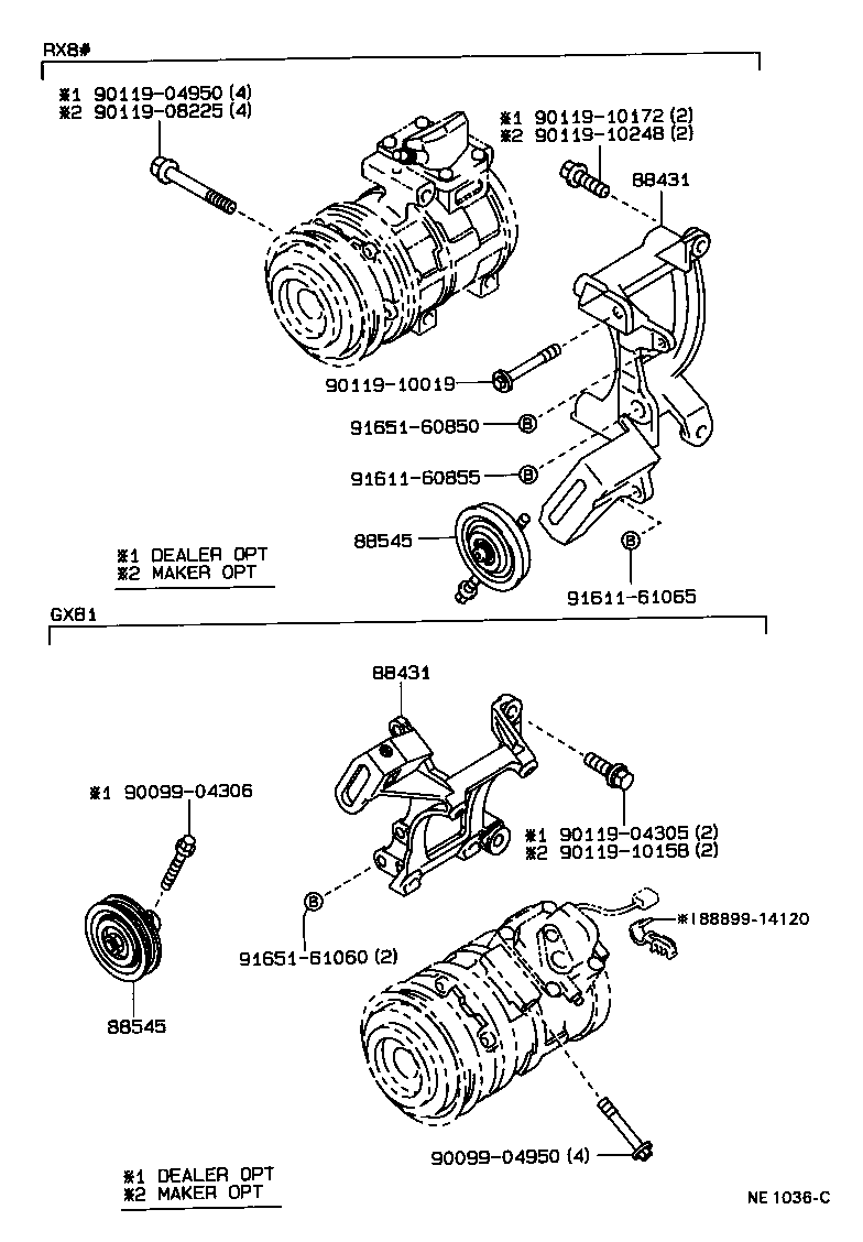 88444-30280 BRACKET, IDLE PULLEY product image
