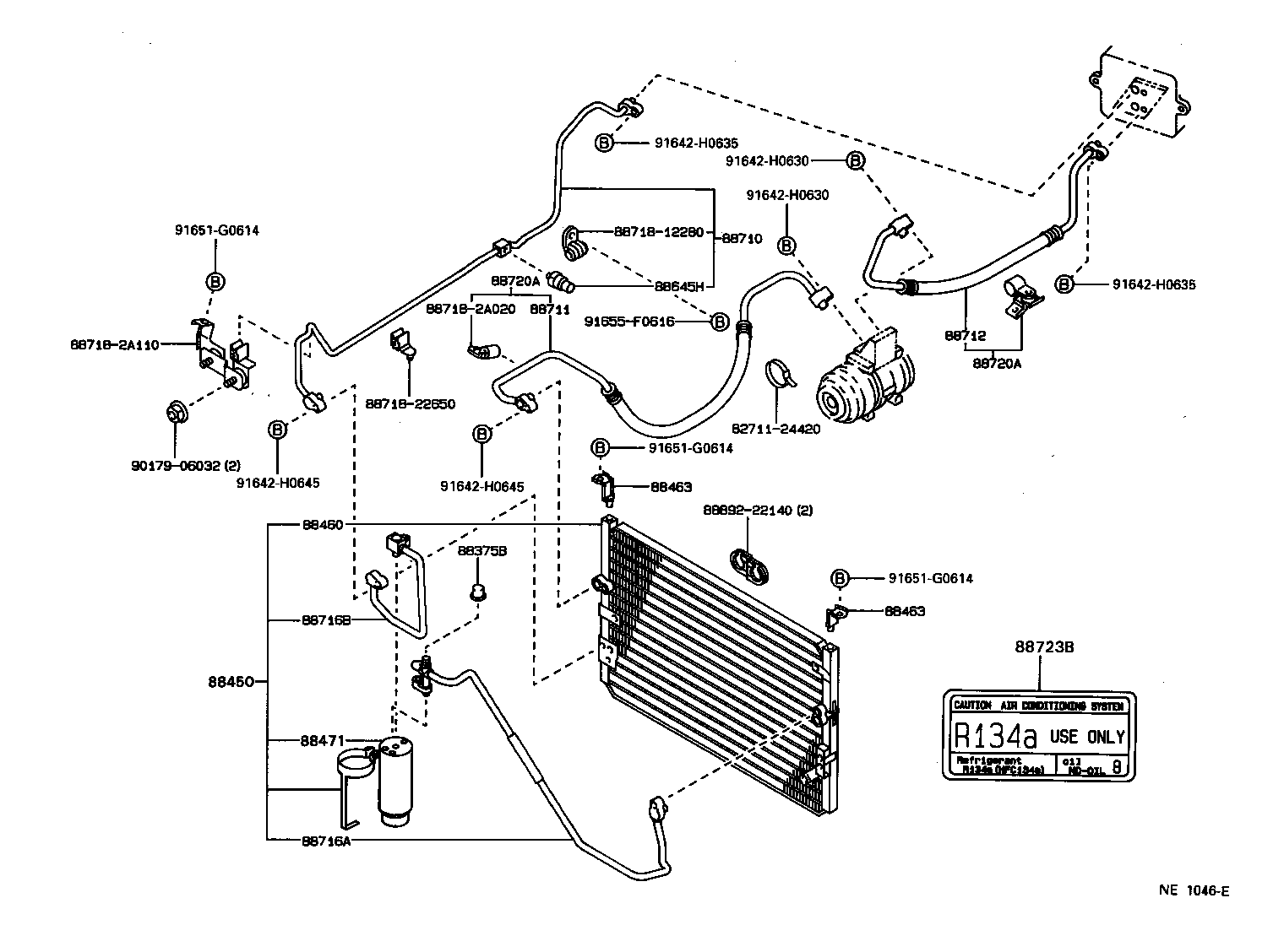 88720-22141 HOSE & ACCESSORY, AIR CONDITIONER product image