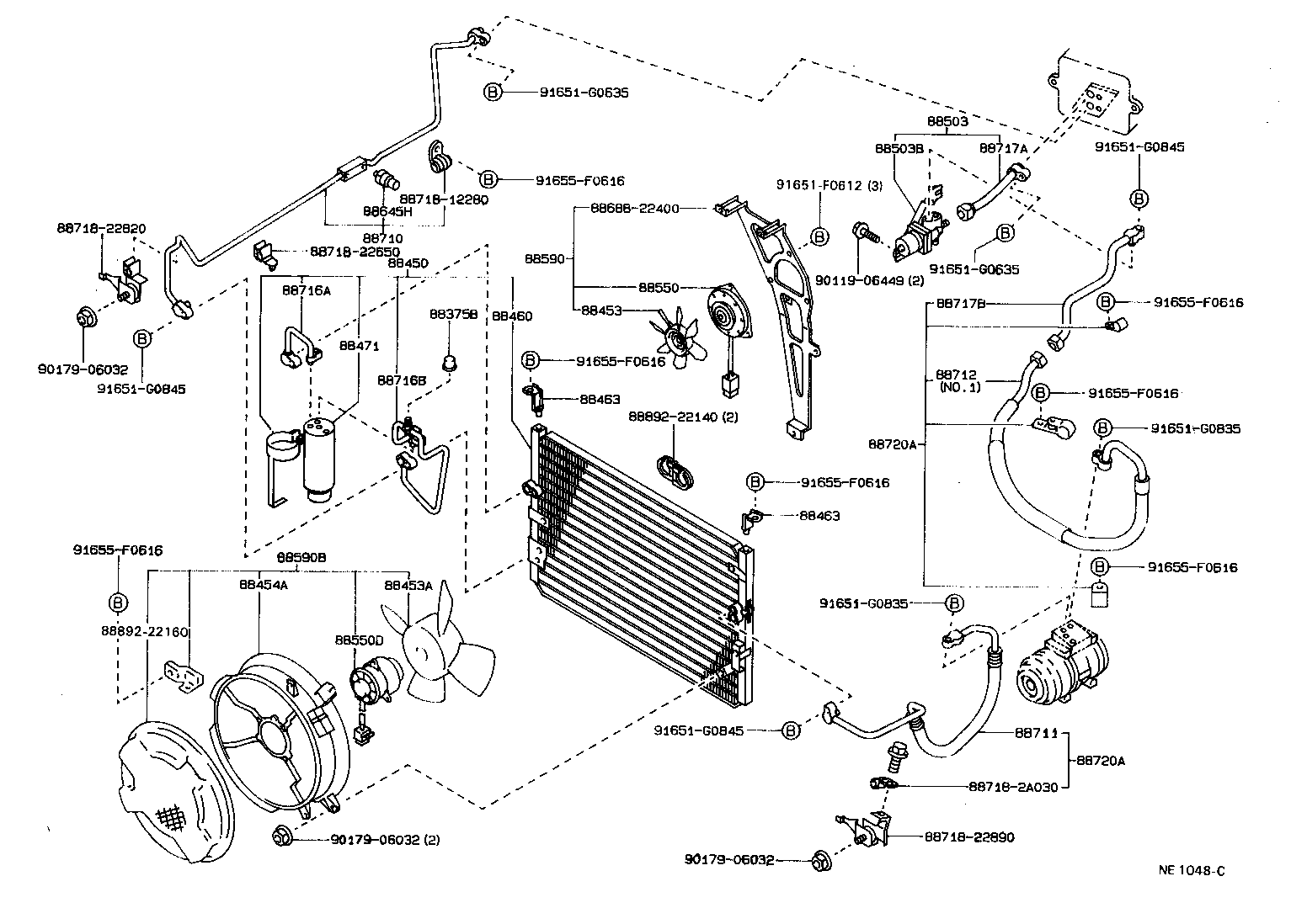 88720-22141 HOSE & ACCESSORY, AIR CONDITIONER product image