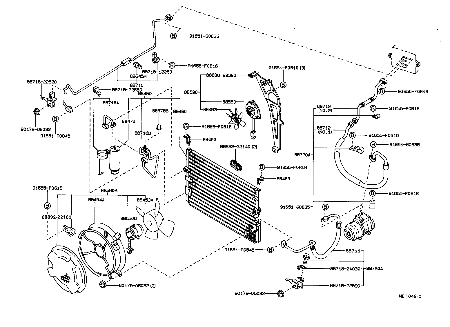 88720-22141 HOSE & ACCESSORY, AIR CONDITIONER product image