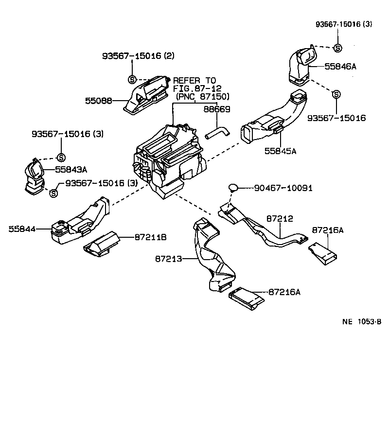Toyota 55900-22430 CONTROL & ACCESSORY ASSY, HEATER
