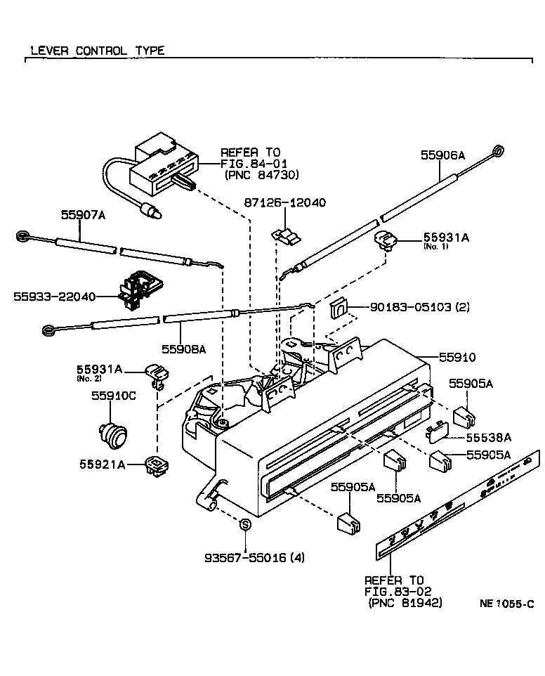 55907-22211 CABLE SUB-ASSY, WATER VALVE CONTROL product image