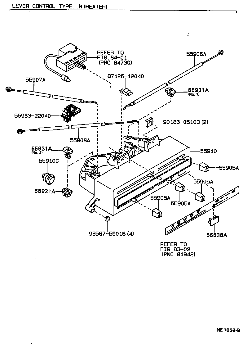 55844-22090 DUCT, HEATER TO REGISTER, NO.2 product image