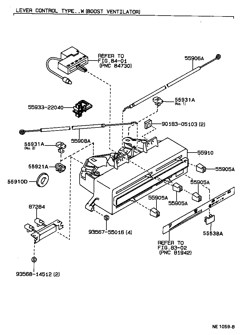 55844-22090 DUCT, HEATER TO REGISTER, NO.2 product image