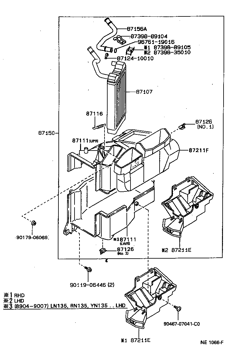 87103-89106 MOTOR SUB-ASSY, HEATER BLOWER, W/FAN product image