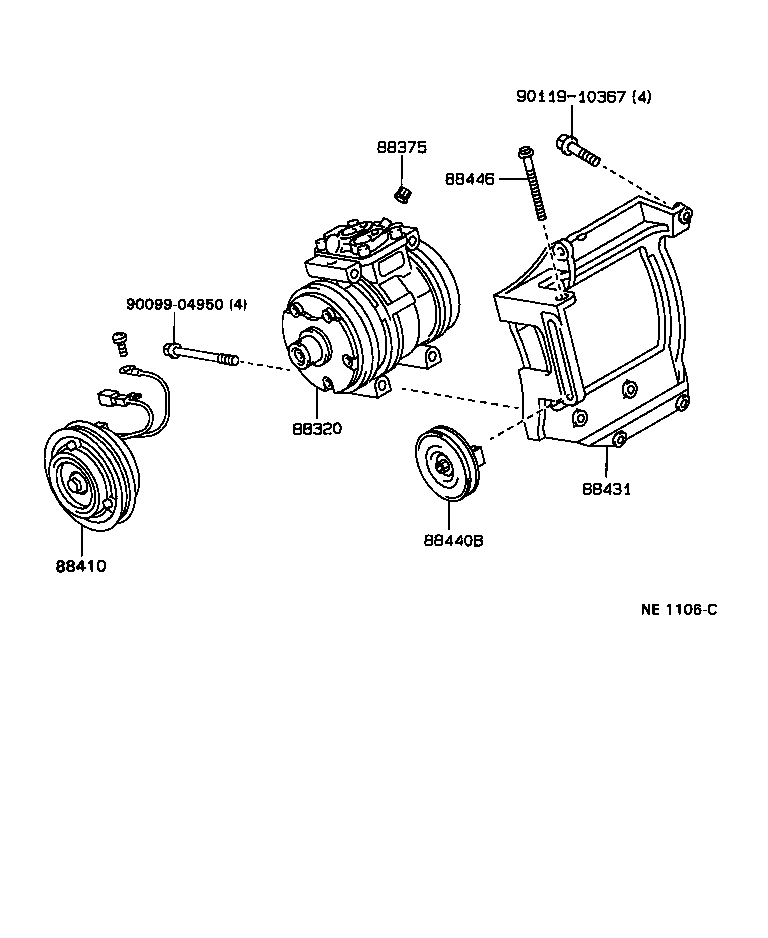88320-35250 COMPRESSOR ASSY, COOLER product image