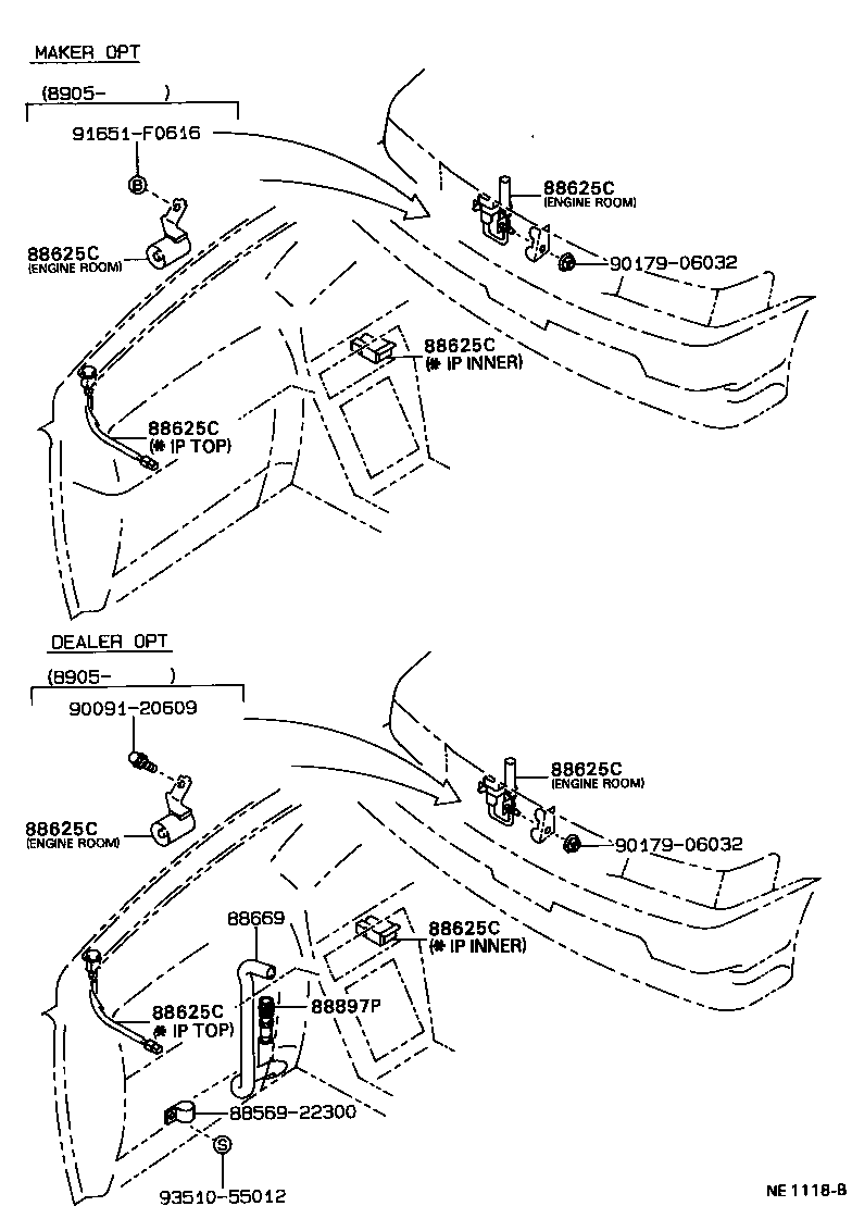 55844-22090 DUCT, HEATER TO REGISTER, NO.2 product image