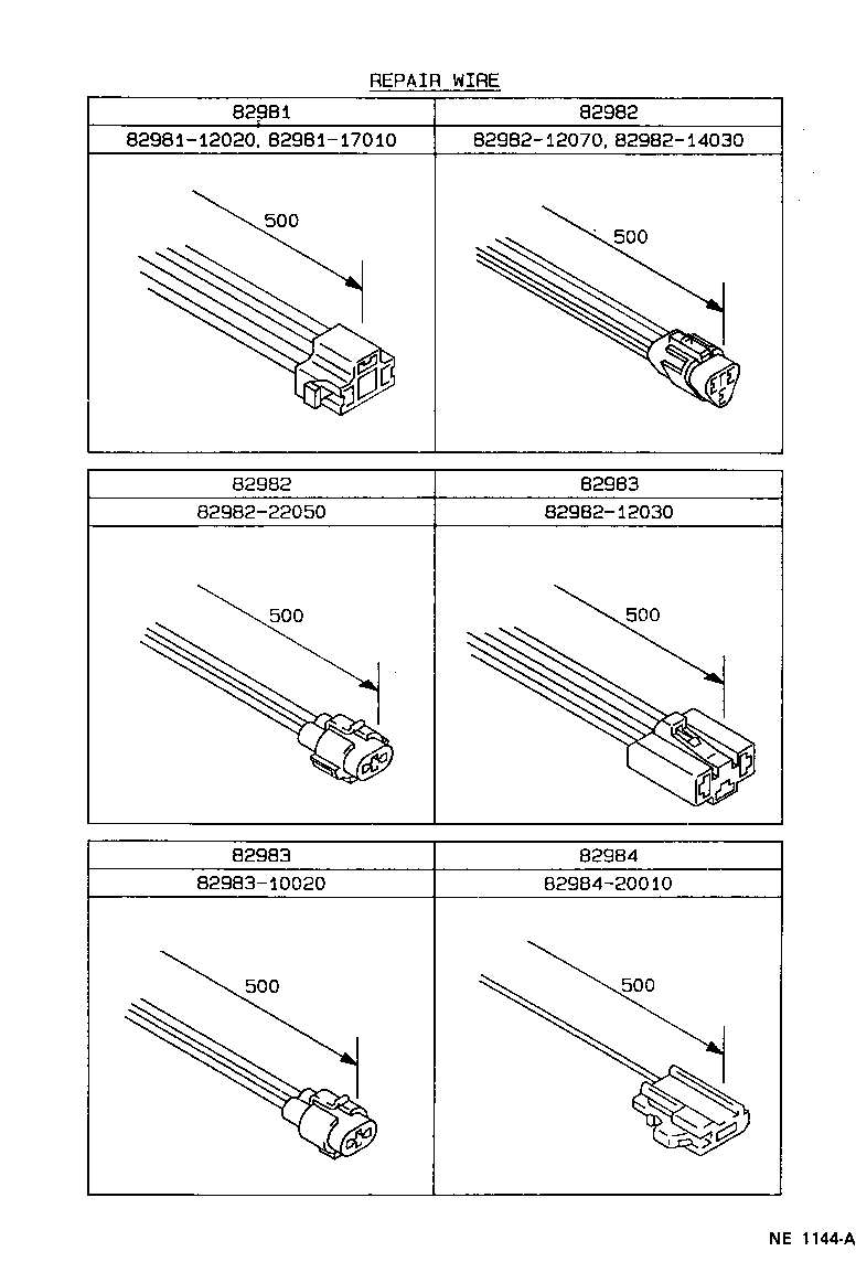 82151-12730 WIRE, FRONT DOOR, RH product image