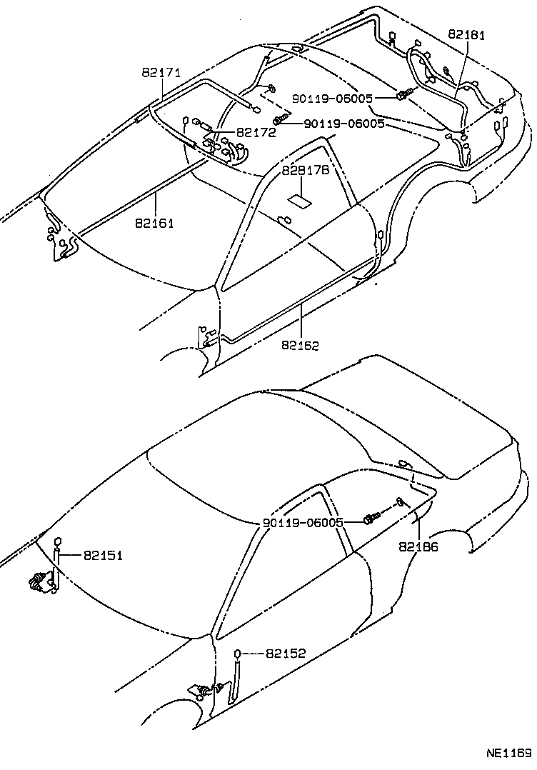 82151-12420 WIRE, FRONT DOOR, RH product image