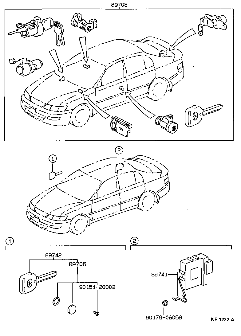 89741-20120 RECEIVER, DOOR CONTROL product image