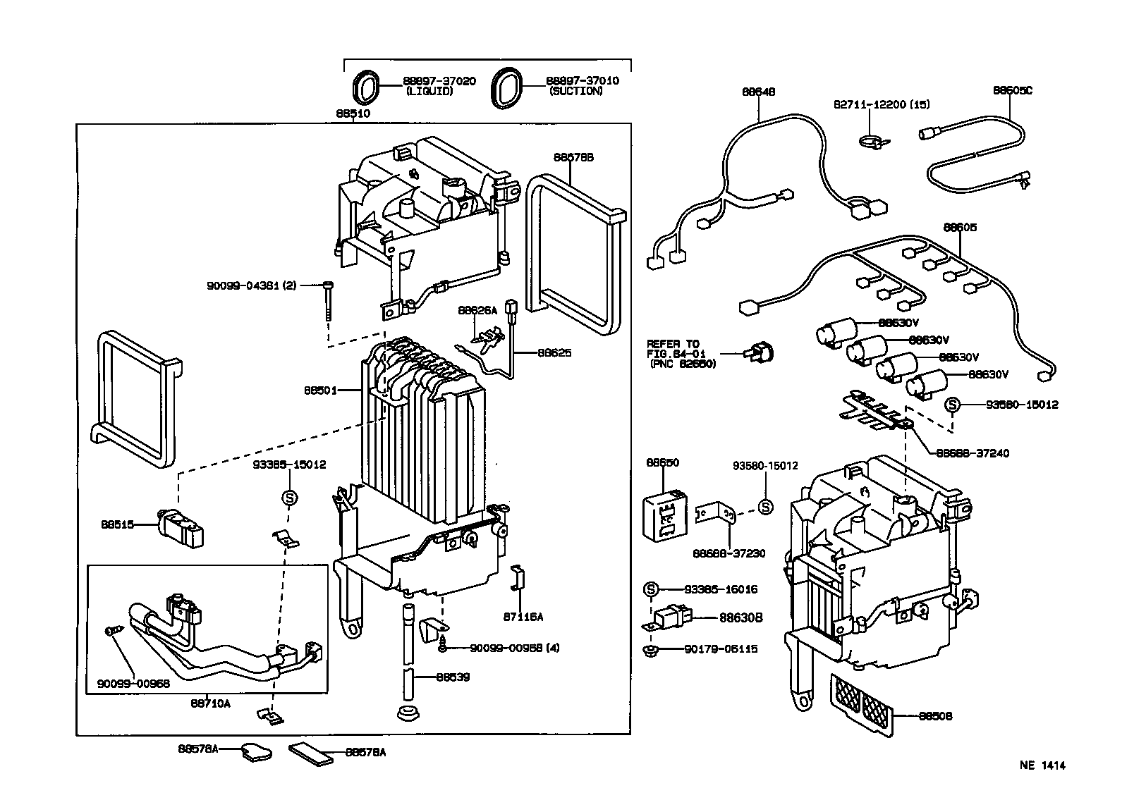 88508-37020 FILTER SUB-ASSY, CLEAN AIR product image