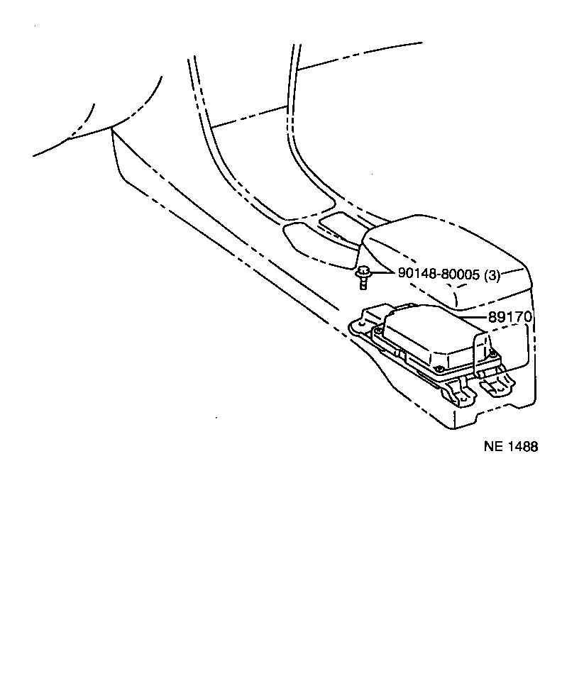 89170-05010 SENSOR ASSY, AIR BAG product image