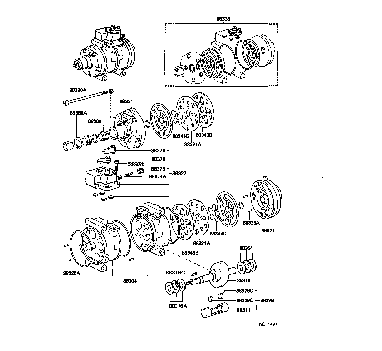 88320-26470 COMPRESSOR ASSY, COOLER product image