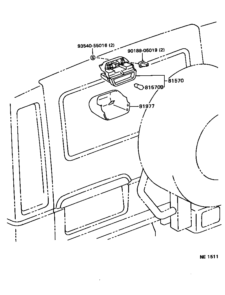 81570-65020 LAMP ASSY, CENTER STOP product image
