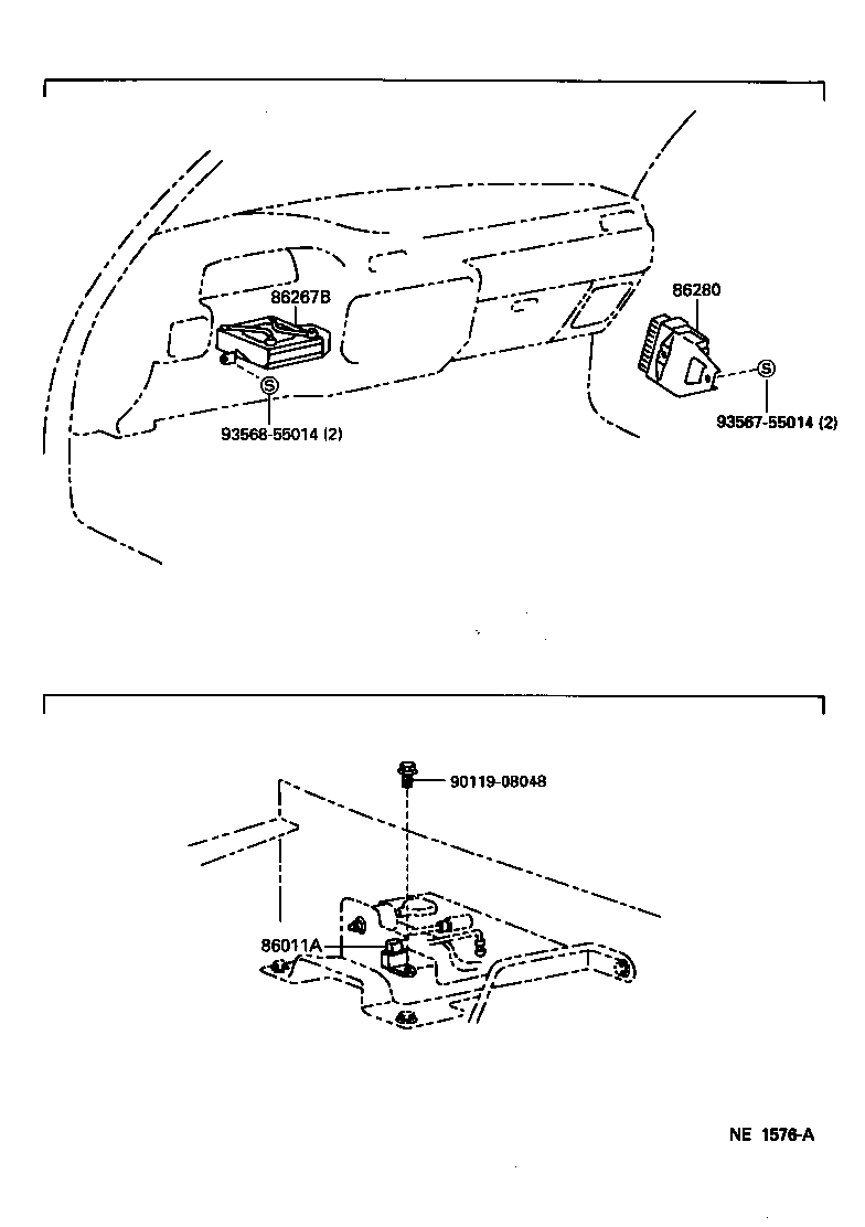 86280-60101 AMPLIFIER ASSY, STEREO COMPONENT product image