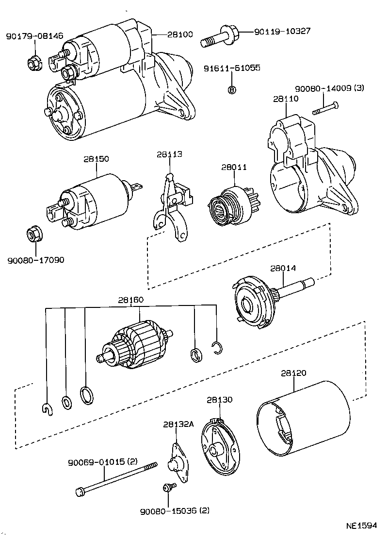 28100-02040 STARTER ASSY product image