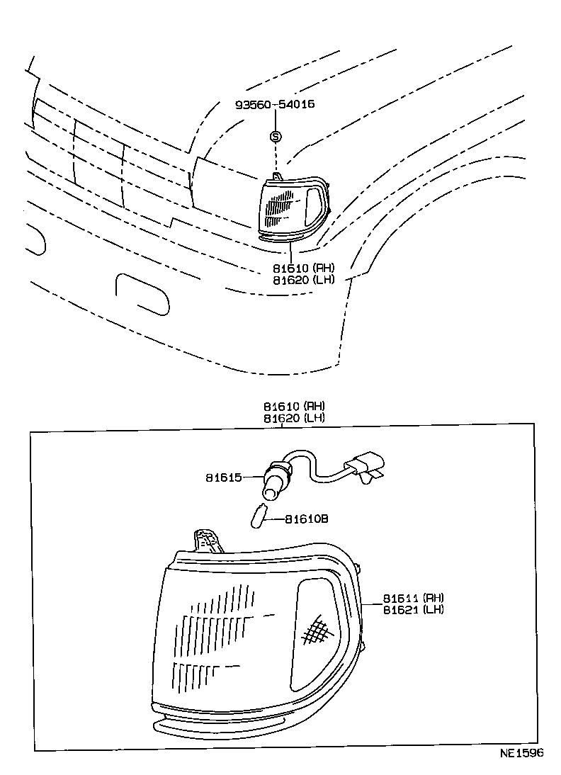 81620-60180 LAMP ASSY, PARKING & CLEARANCE, LH product image