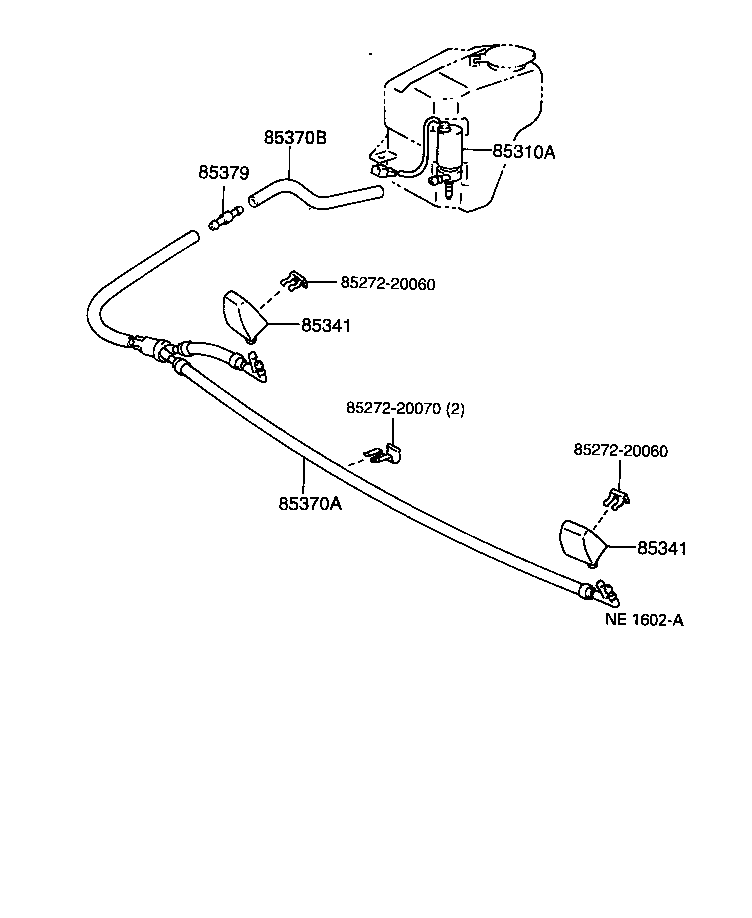 85044-05010 NOZZLE, HEADLAMP CLEANER WASHER product image