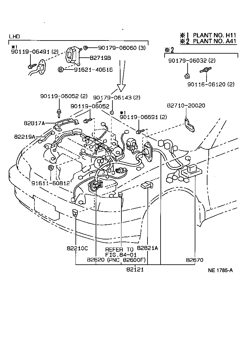 82817-2D040 PROTECTOR, WIRING HARNESS, NO.1 product image