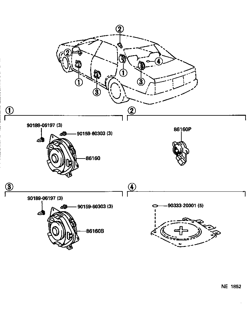 86160-3A290 SPEAKER ASSY, FRONT NO.1 product image