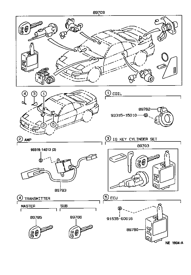 89780-17010 COMPUTER ASSY, TRANSPONDER KEY product image