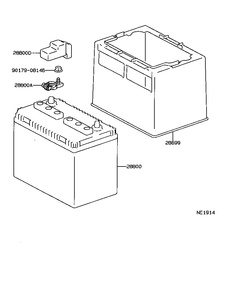 28899-46070 INSULATOR, BATTERY product image