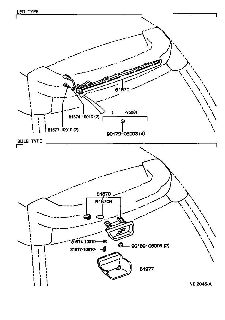 81570-28040 LAMP ASSY, CENTER STOP product image