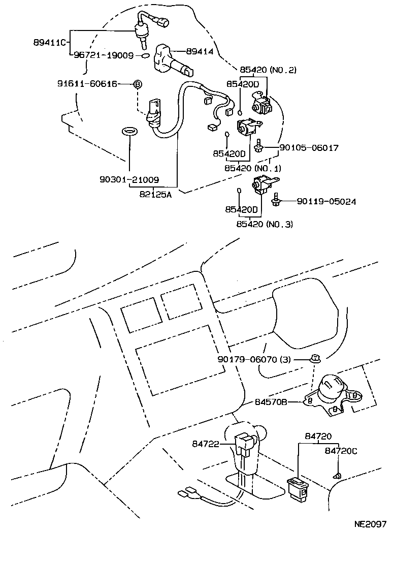 84570-20040 SWITCH ASSY, KICK DOWN product image