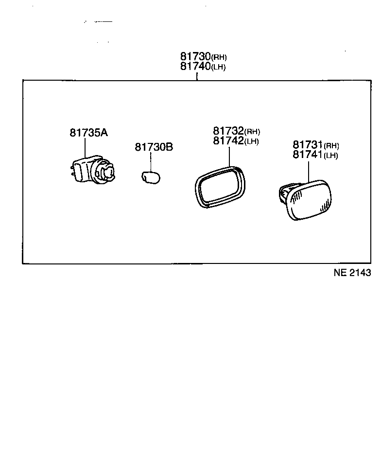 90075-99012 SOCKET & WIRE, SIDE TURN SIGNAL LAMP product image