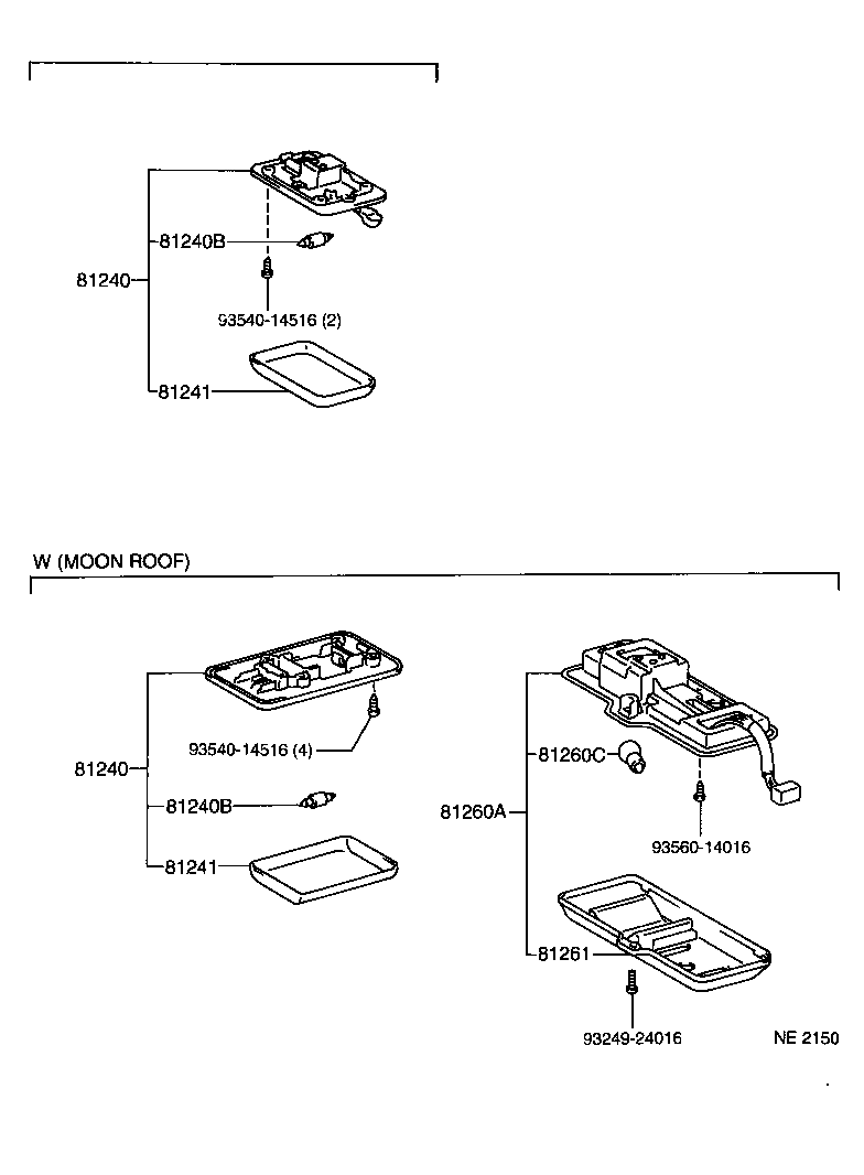 81240-10041-B0 LAMP ASSY, ROOM, NO.1 product image